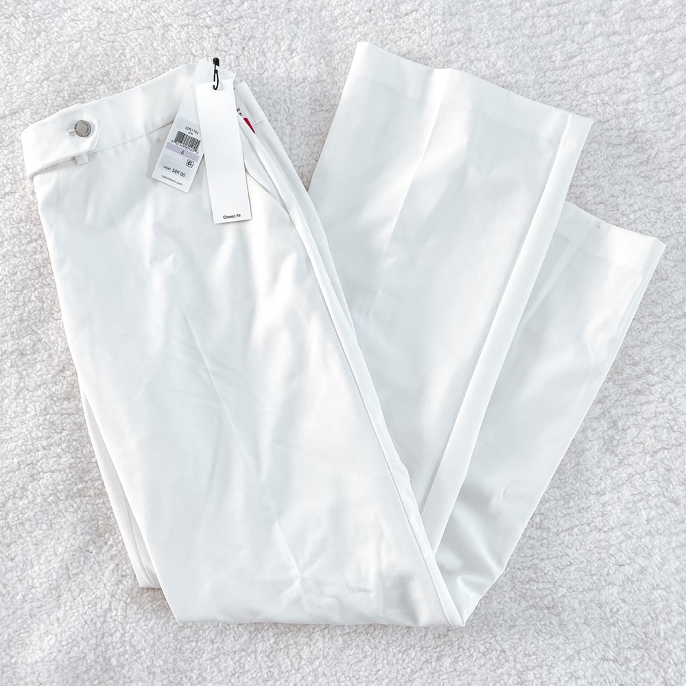 Calvin Klein | White Classic Fit Bottoms (Pants)